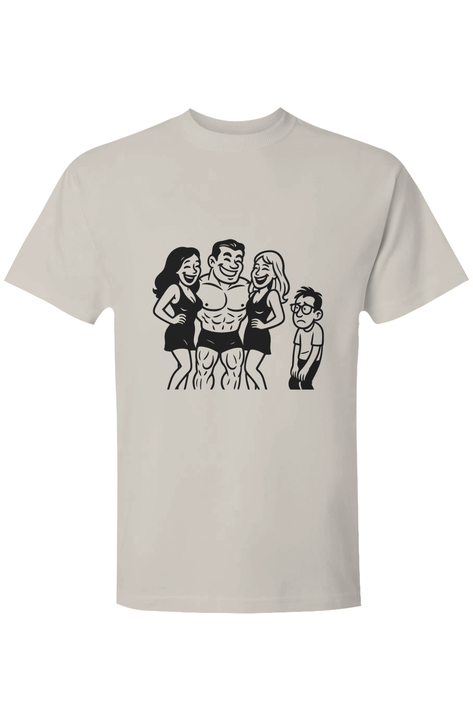 Premium super heavyweight vintage graphic t-shirt with Natural Order illustration - Natural Order Vintage tee by Stupid Libary